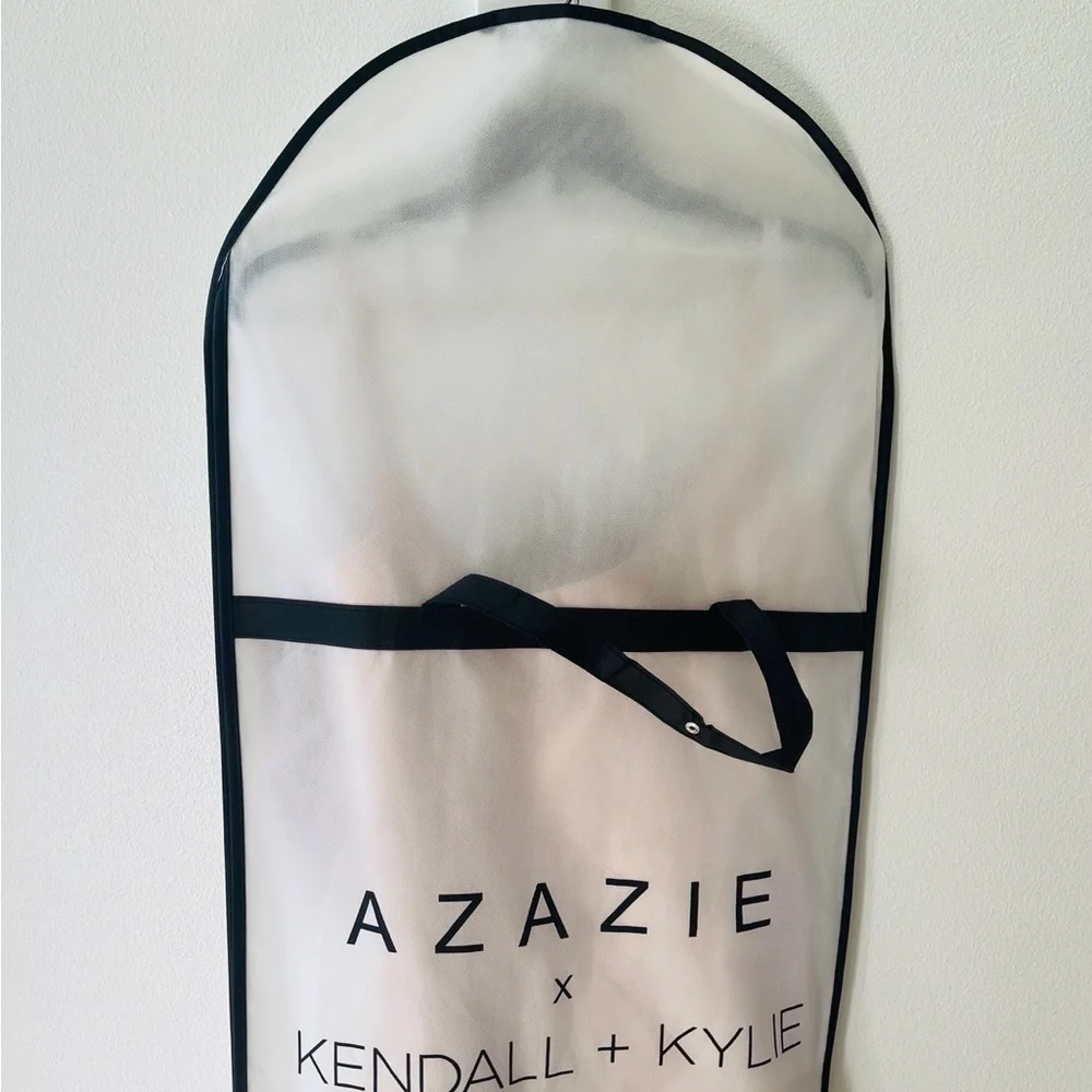 AZAZIE x KENDALL + KYLIE A-Line Side Slit Stretch Satin Floor-Length Dress - Picture 4 of 8